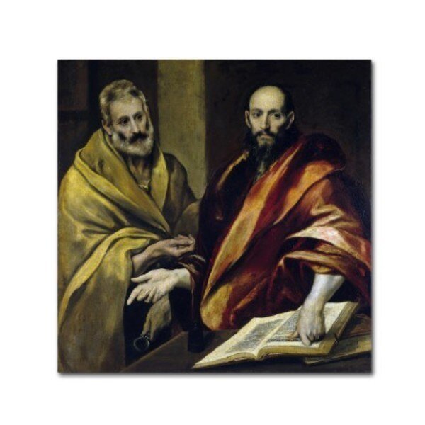 El Greco 'St Peter And Paul' Canvas Art, 14x14, Trademark Fine Art, Mfr#: AA00306-C1414GG